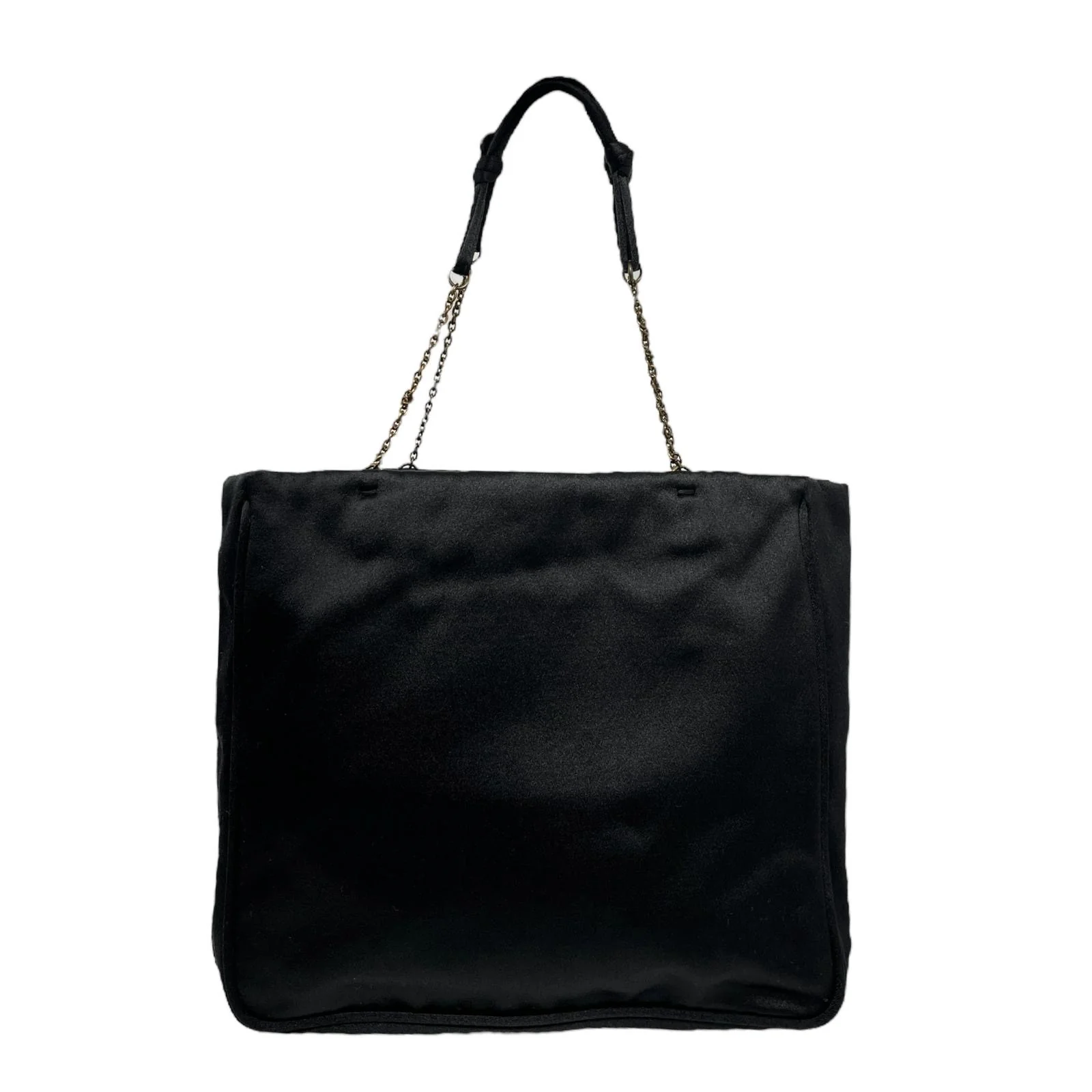 Prada Black Satin Shoulder Bag - Image 2