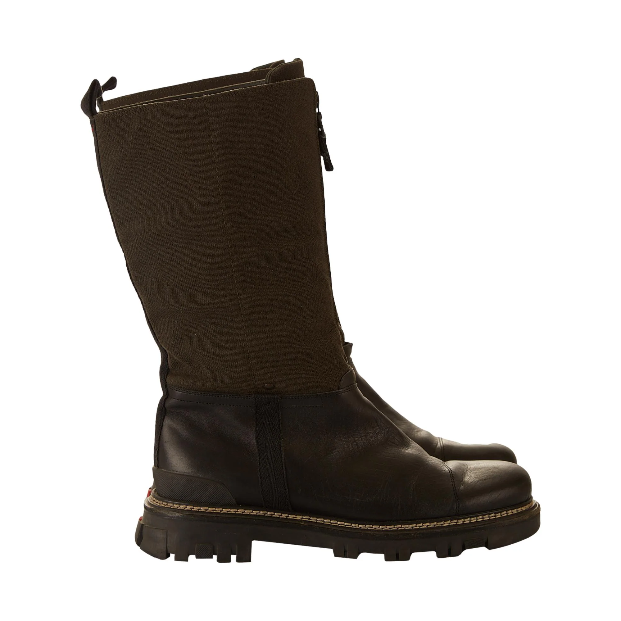 Prada Canvas Utility Boots