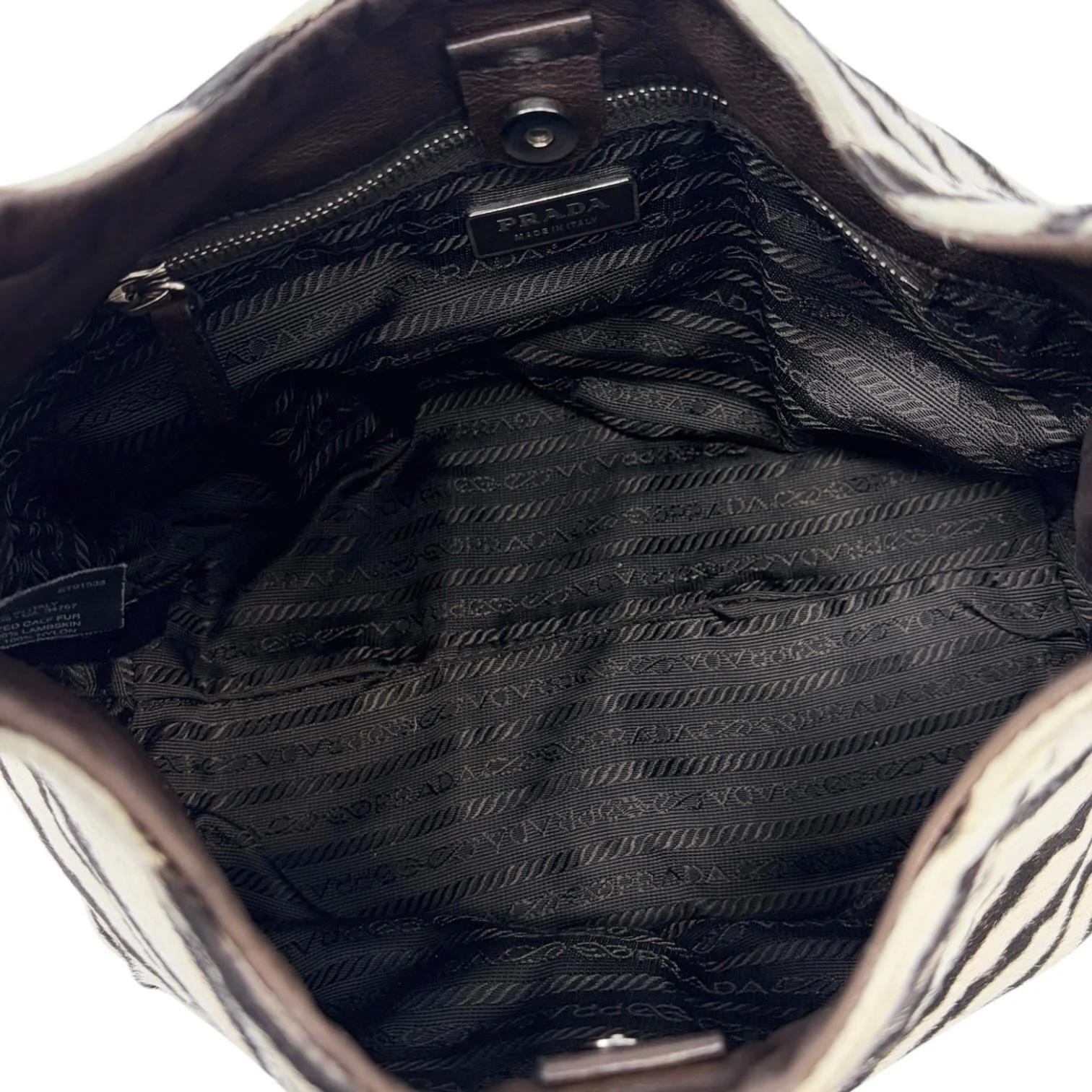 Prada Brown Fringe Leather Shoulder Bag - Image 5