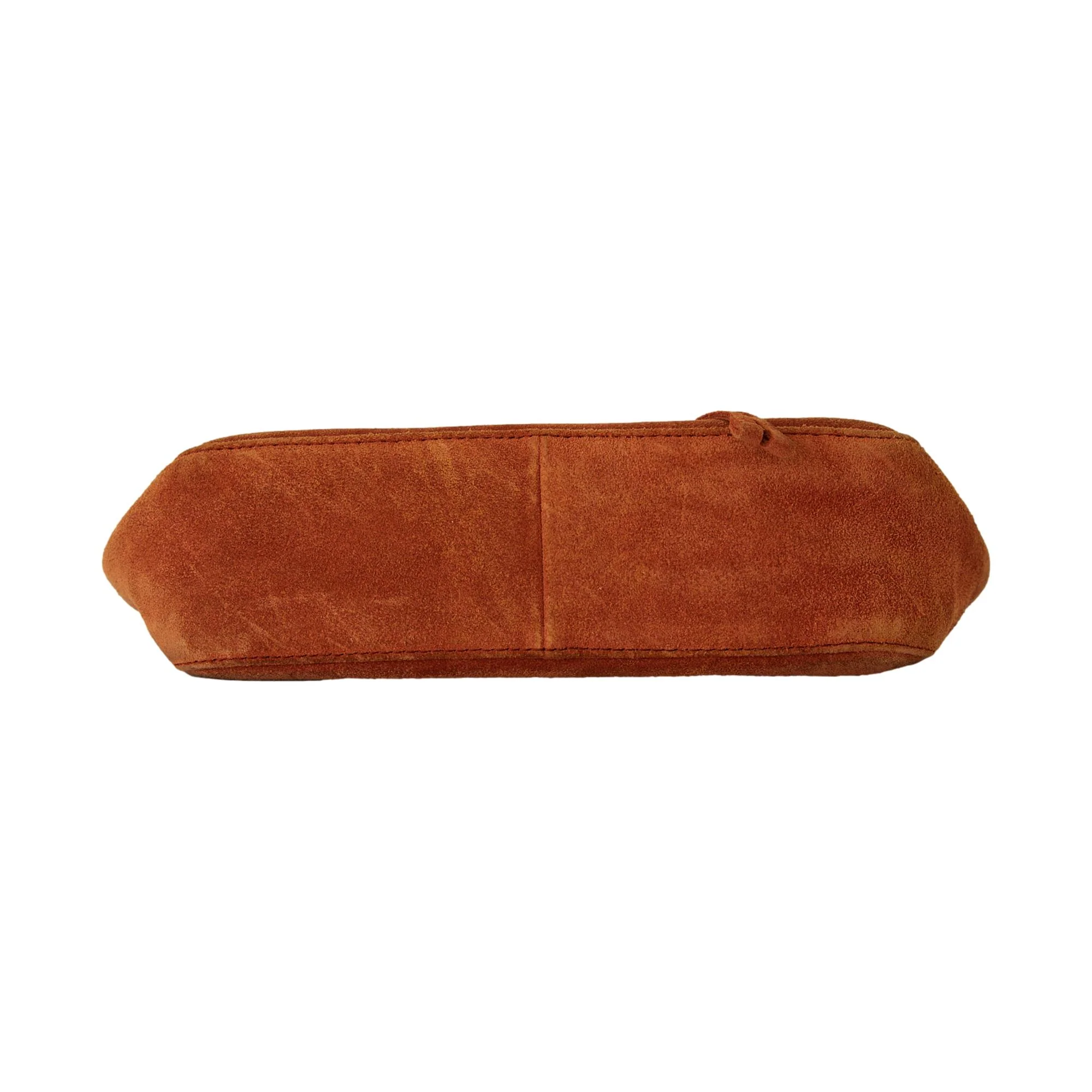 Prada Brown Suede Mini Bag - Image 3