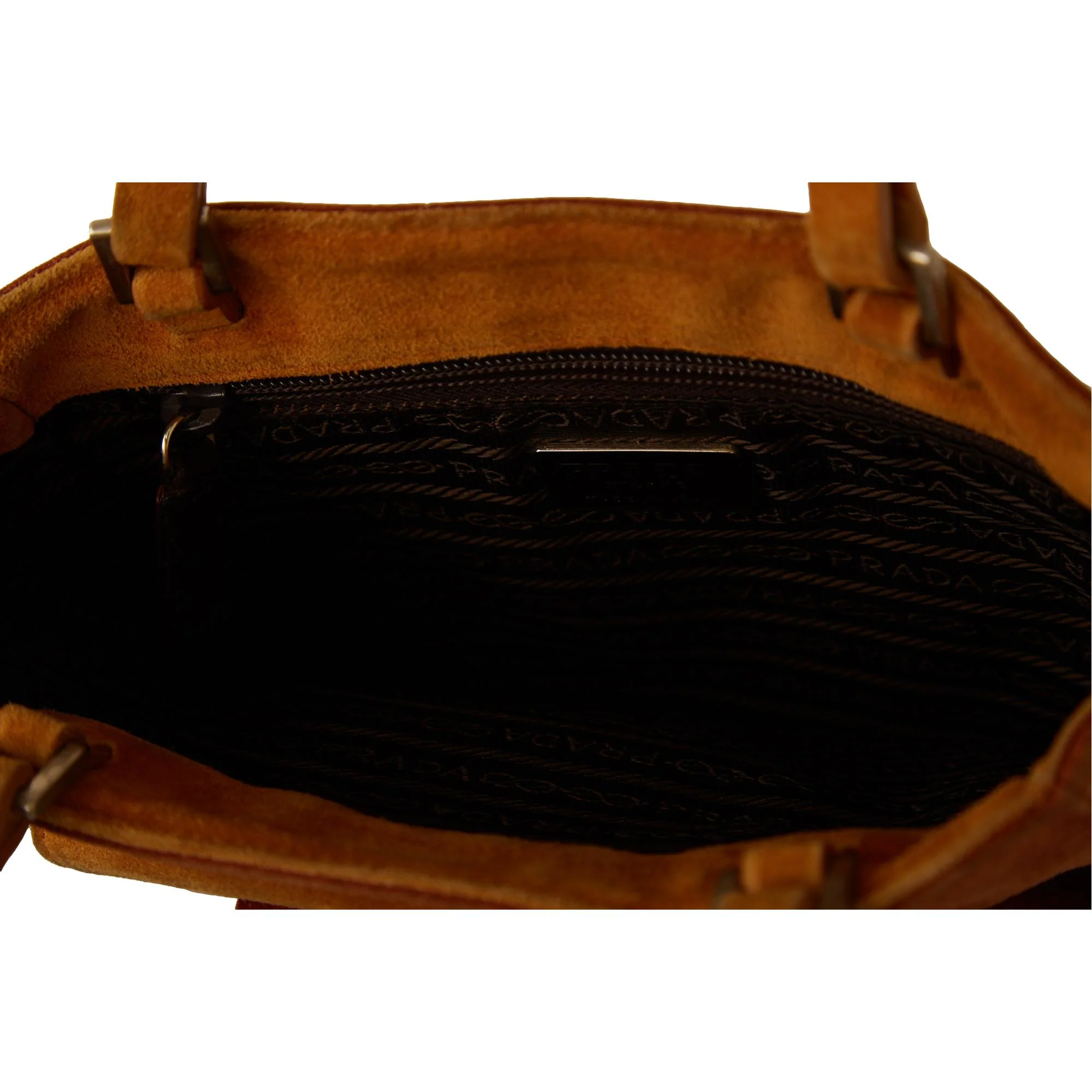 Prada Brown Suede Mini Bag - Image 4