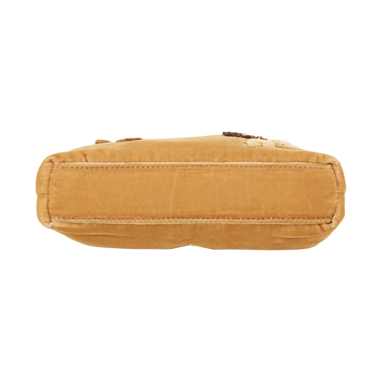 Prada Brown Velvet Top Handle Bag - Image 3