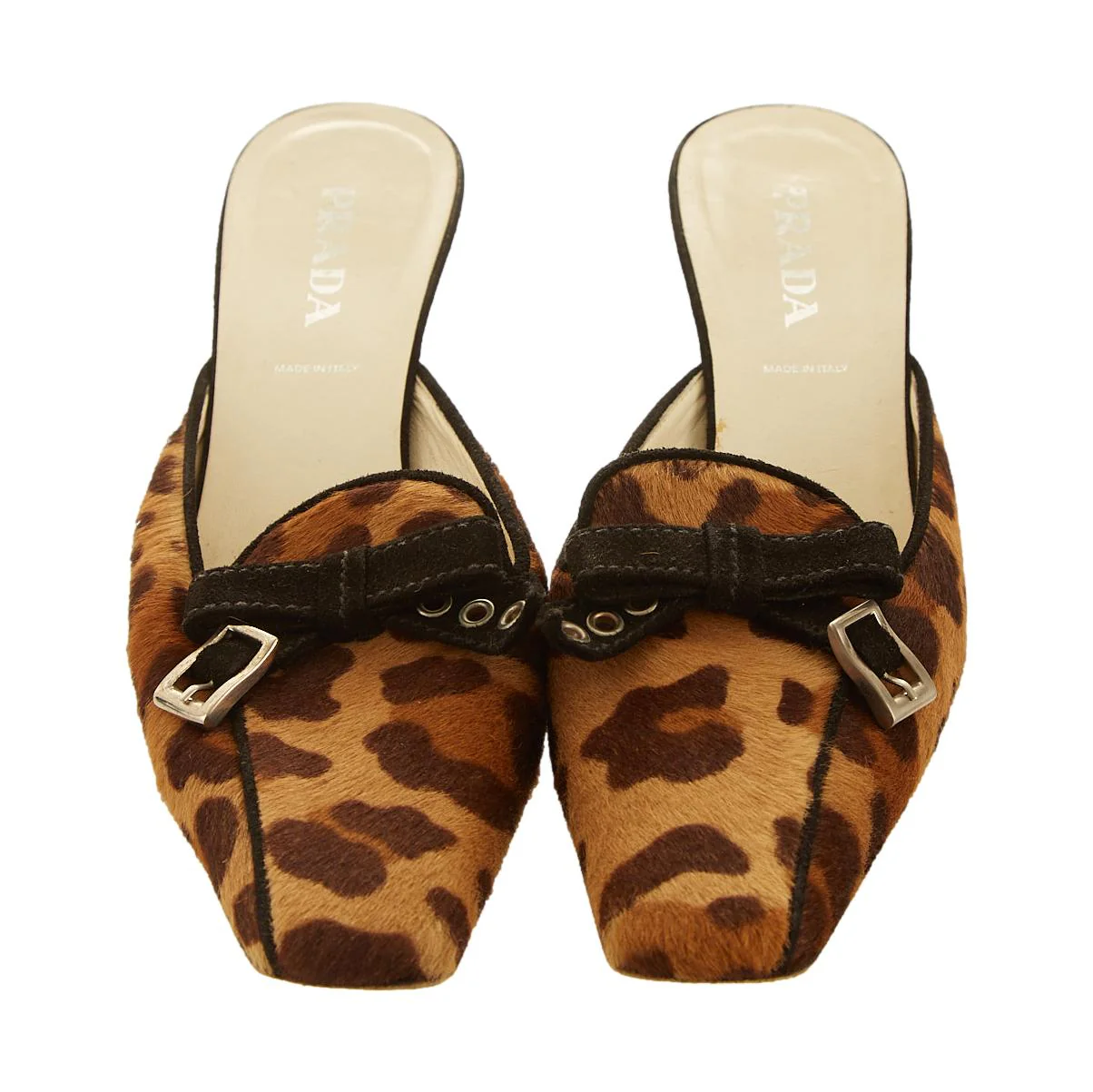 Prada Cheetah Print Kitten Heels