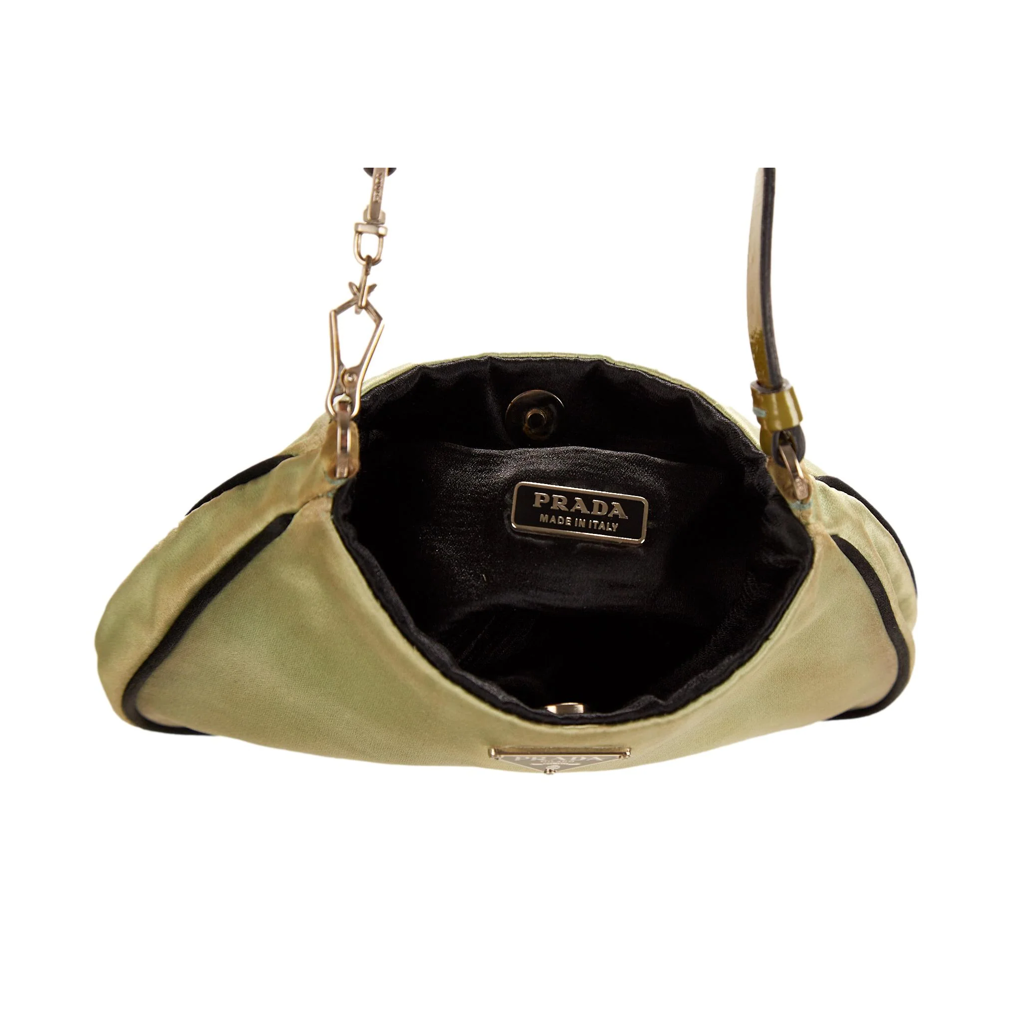 Prada Green Satin Mini Bag - Image 4