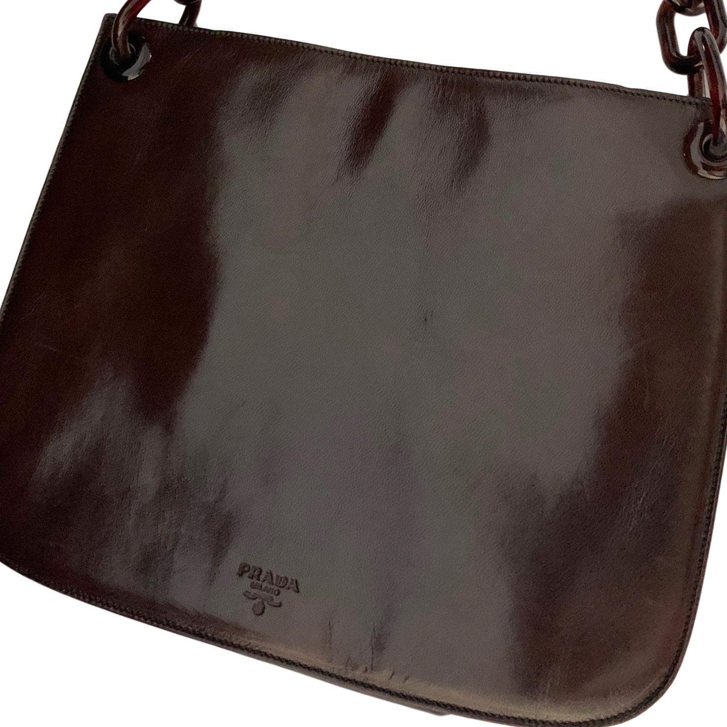 Prada Logo Plastic Chain Shoulder Bag - Image 2