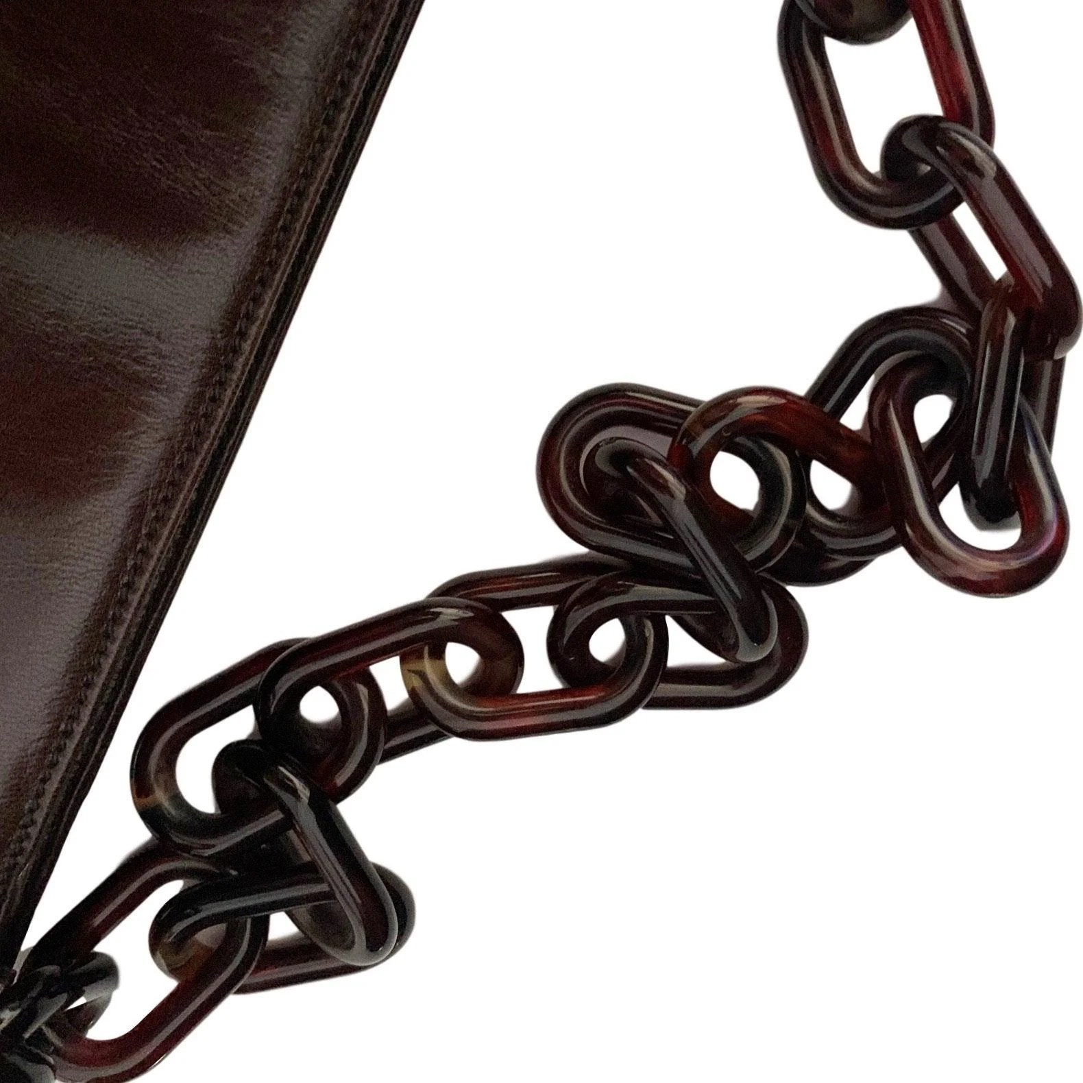 Prada Logo Plastic Chain Shoulder Bag - Image 4