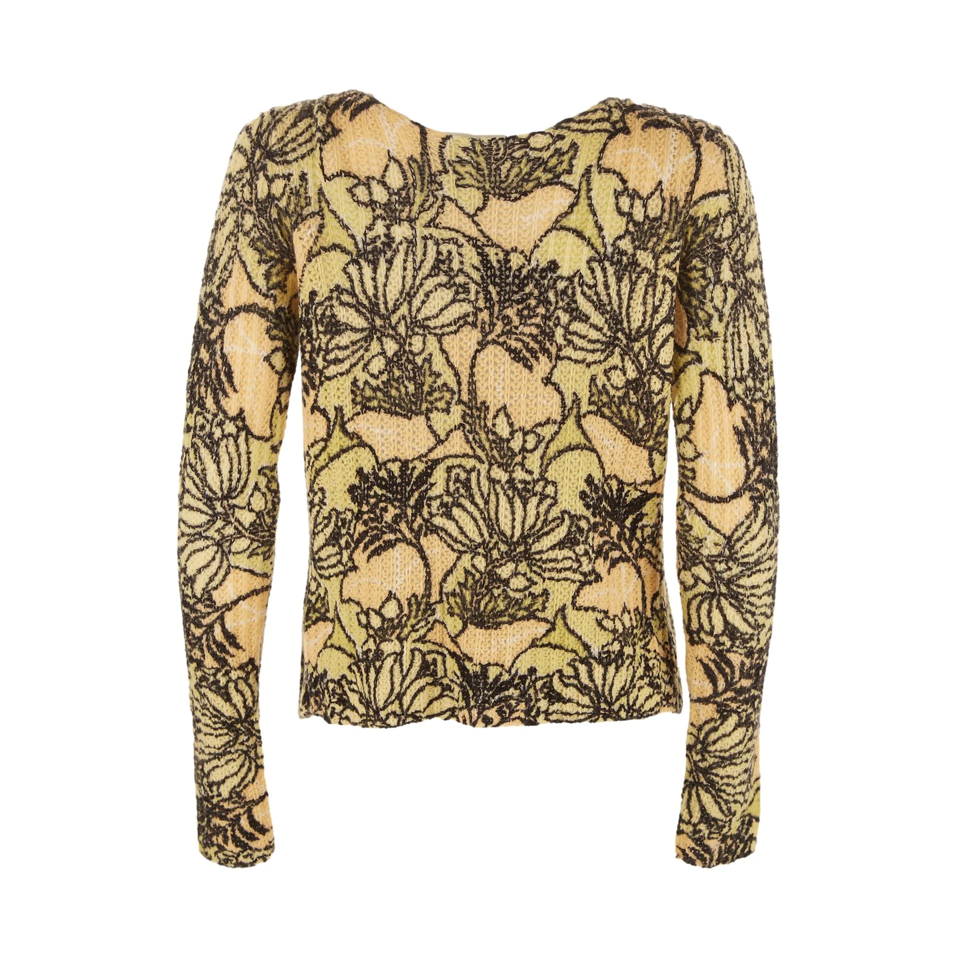 Prada Floral Print Cashmere Sweater - Image 2