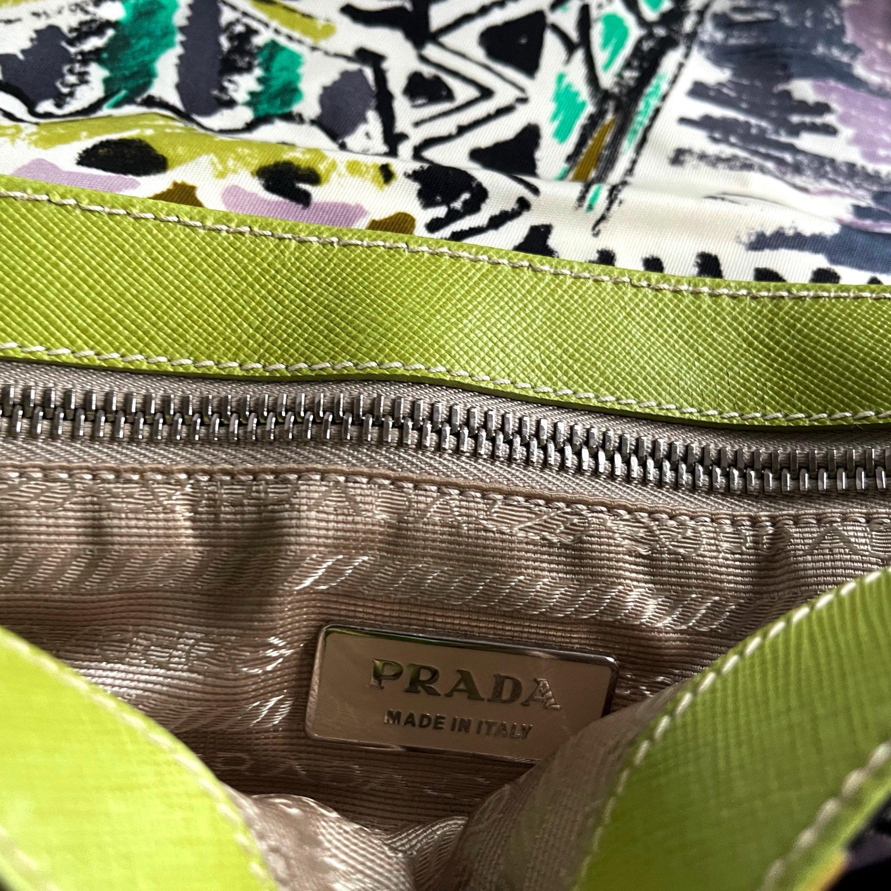 Prada Multicolor Print Nylon Shoulder Bag - Image 3