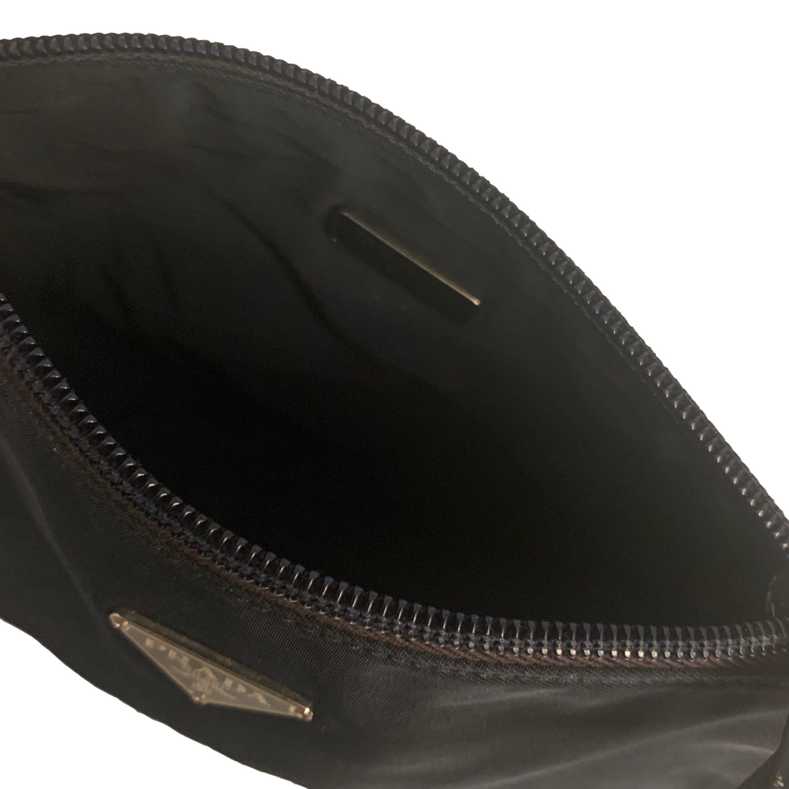 Prada Navy Nylon Mini Shoulder Bag - Image 3