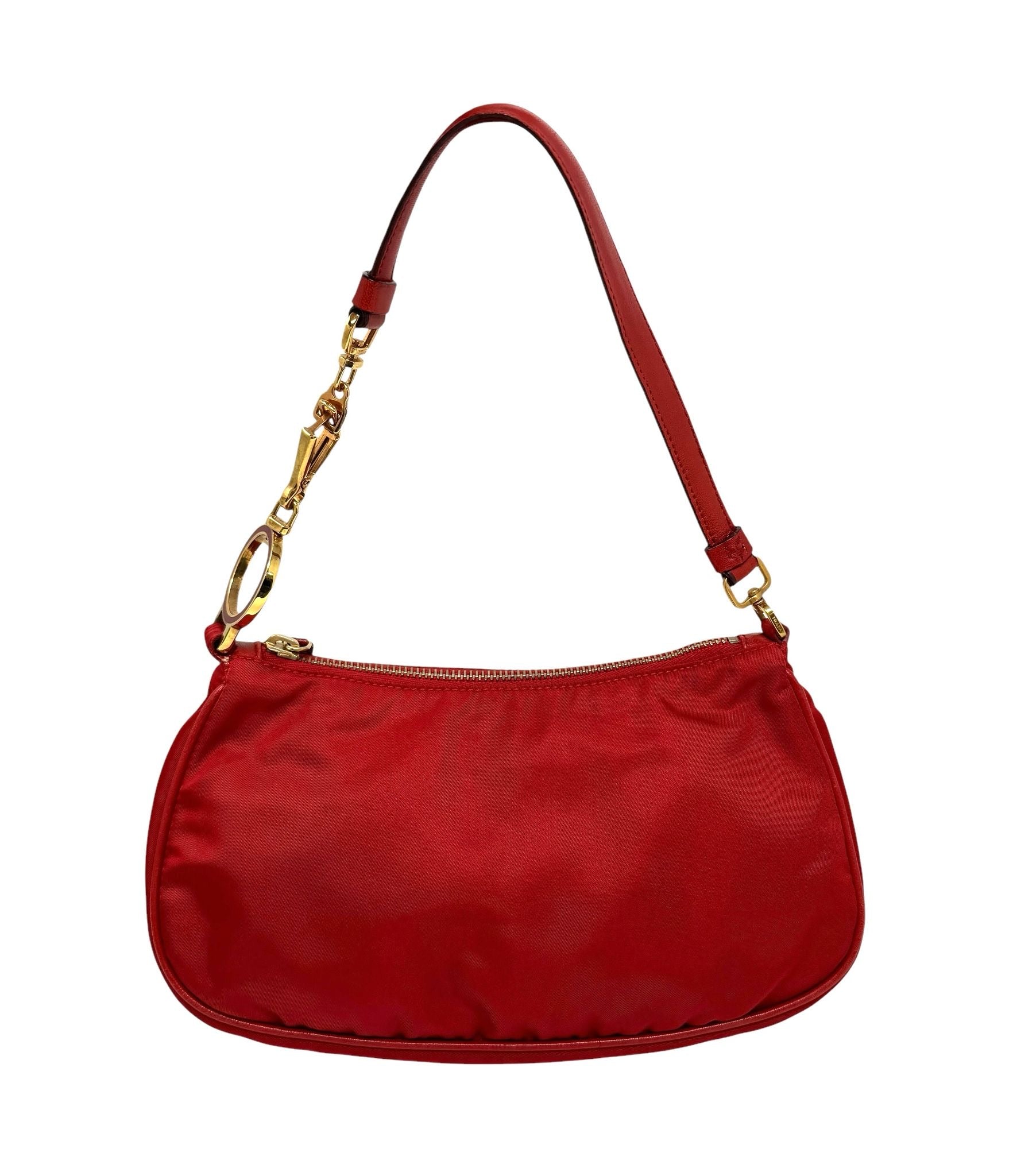 Prada Nylon Red Shoulder Bag - Image 2