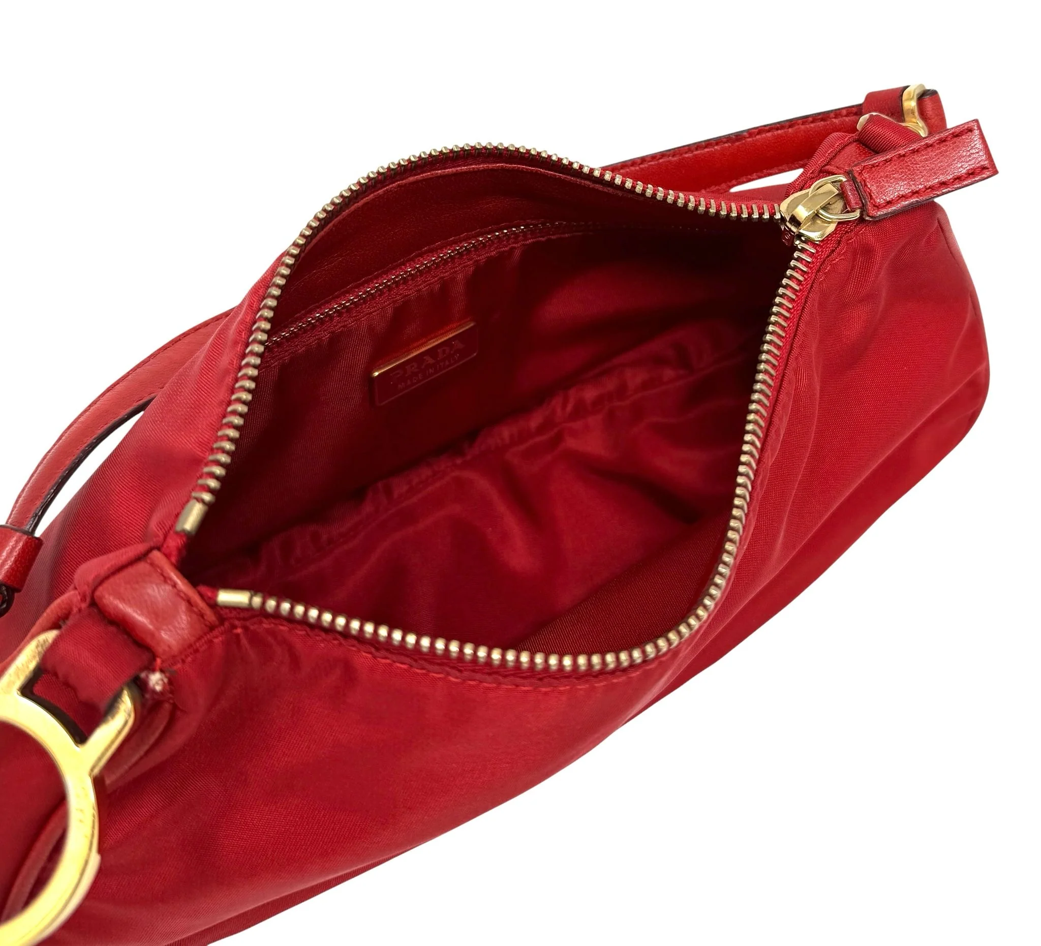 Prada Nylon Red Shoulder Bag - Image 3