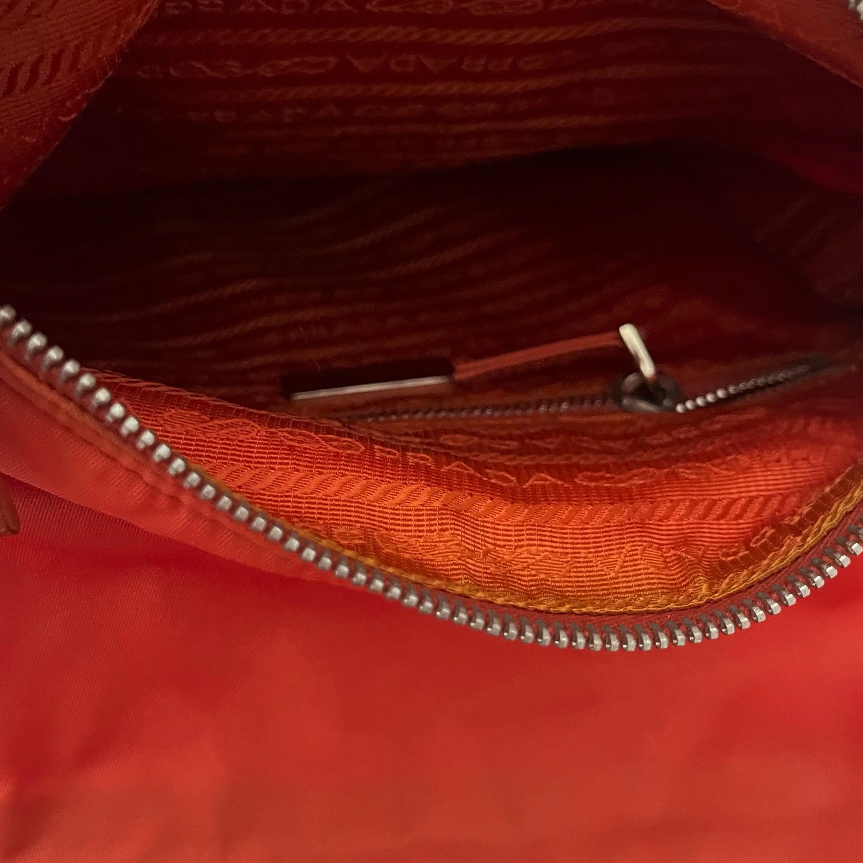 Prada Orange Nylon Crossbody - Image 4