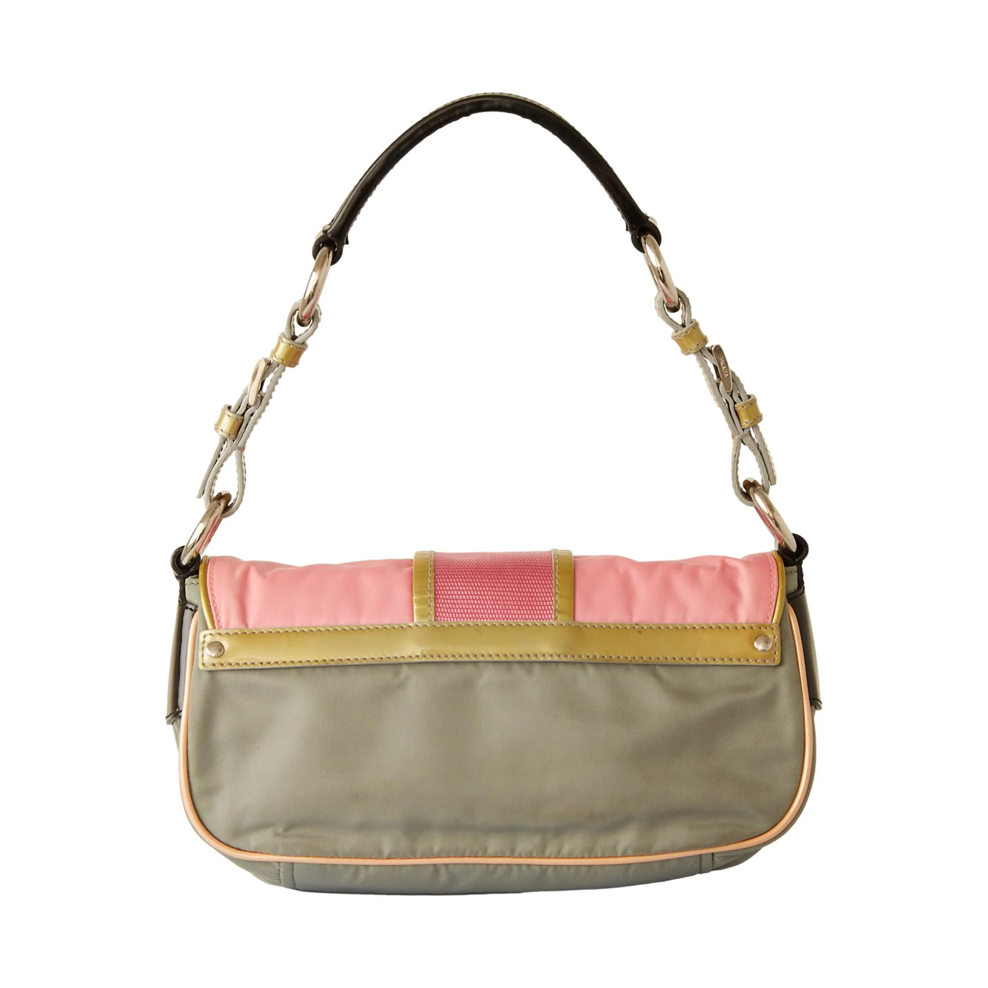 Prada Pink Color Block Mini Shoulder Bag - Image 2