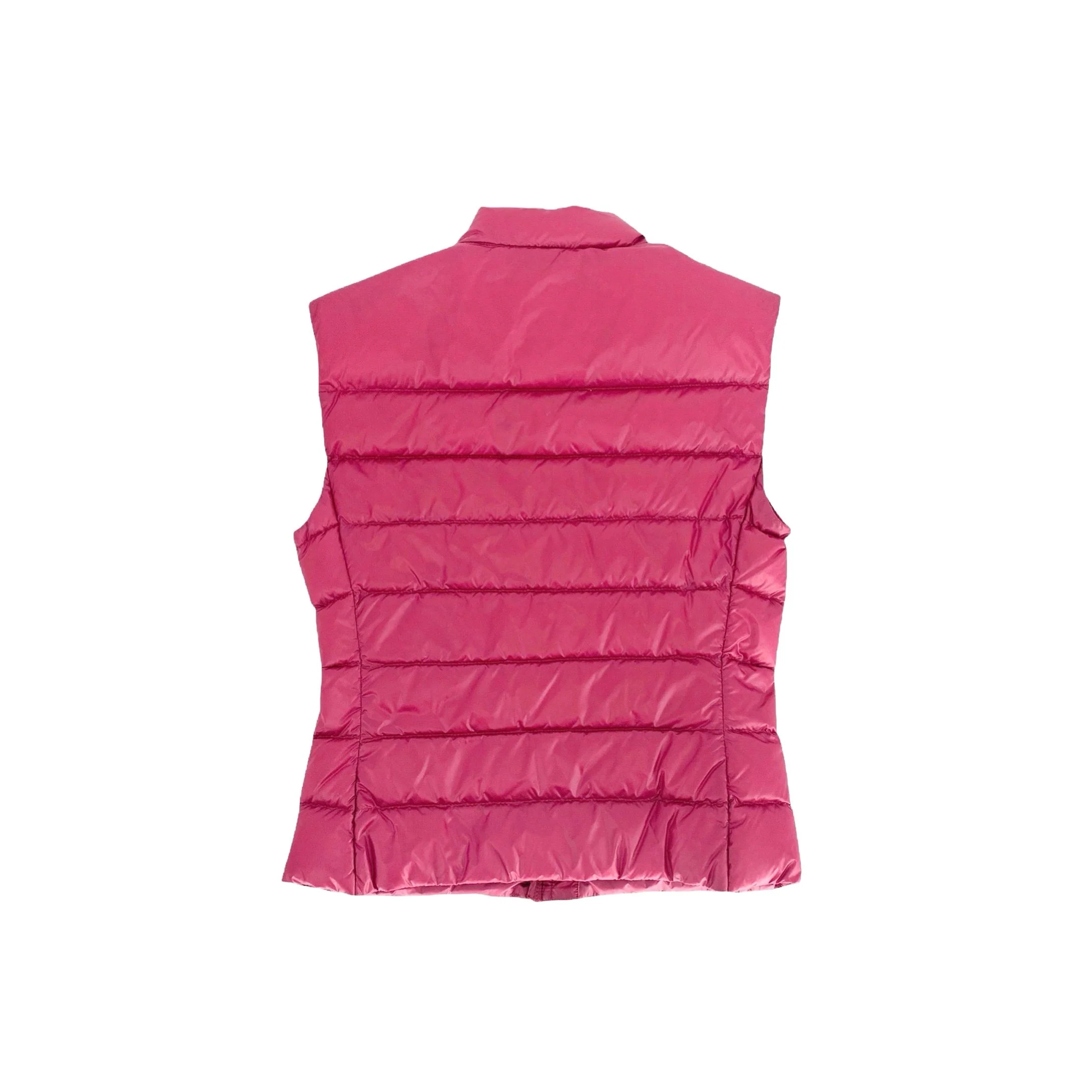 Prada Pink Logo Puffer Vest - Image 4