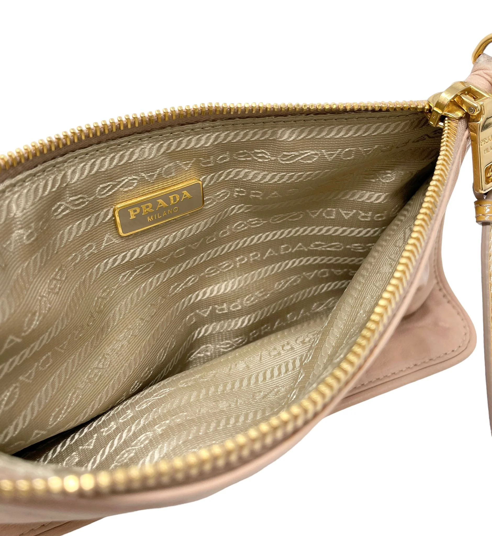 Prada Nude Mini Shoulder Bag - Image 3