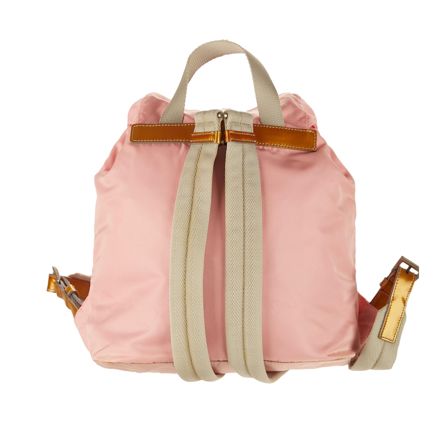 Prada Pink Nylon Backpack - Image 2