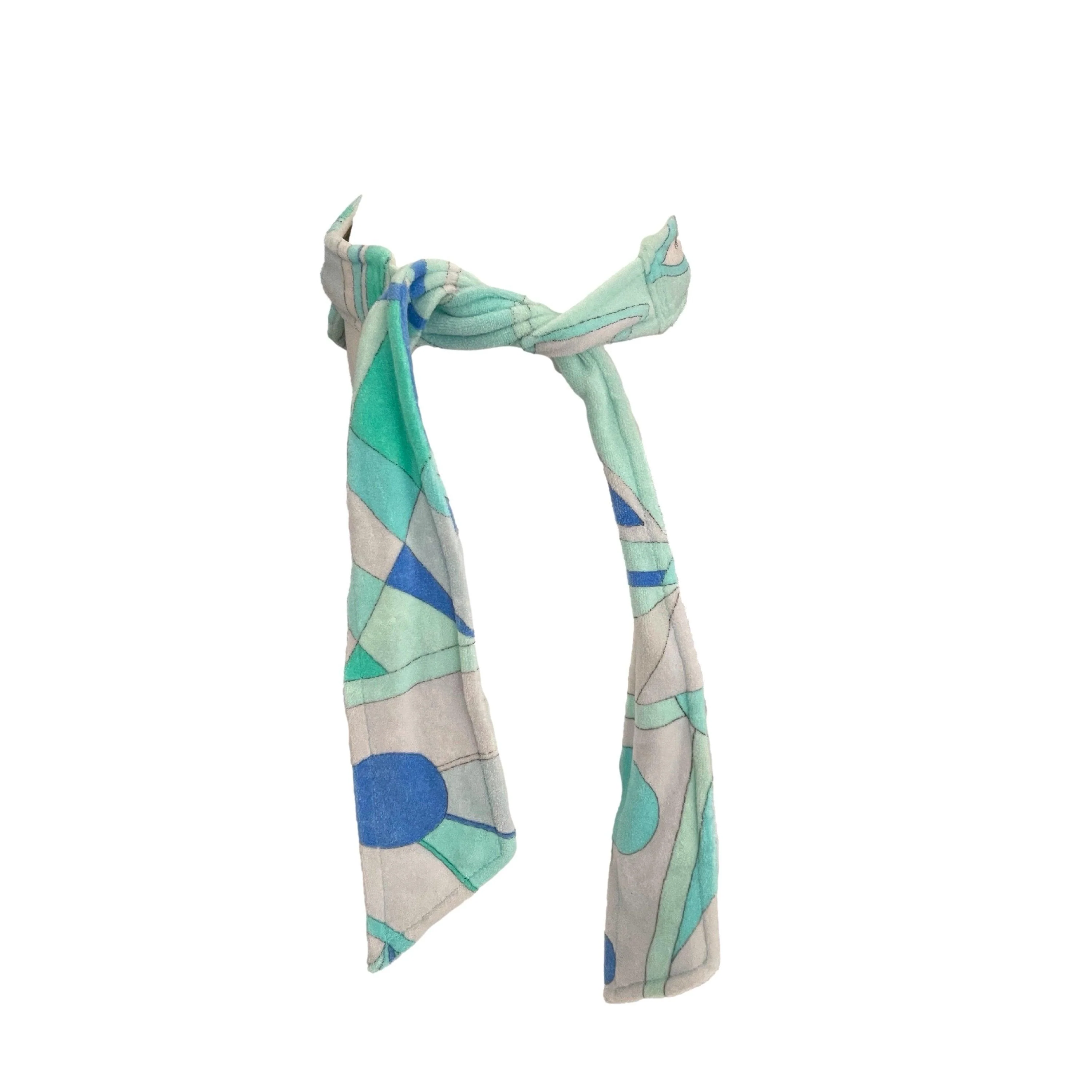 Pucci Baby Blue Terrycloth Tie Visor - Image 3
