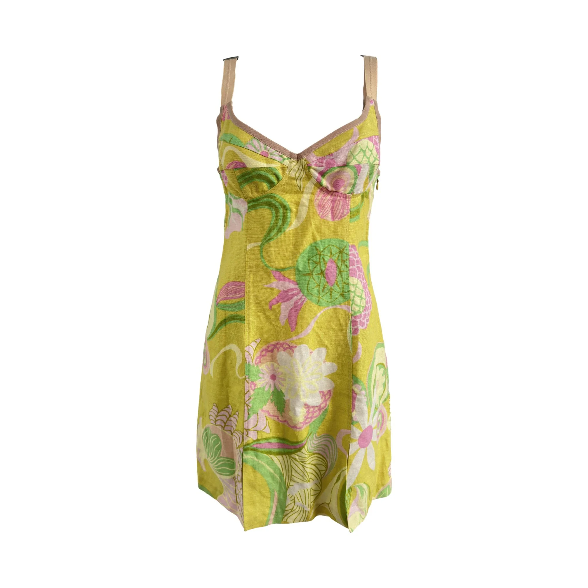Dolce & Gabbana Multicolor Floral Mini Dress
