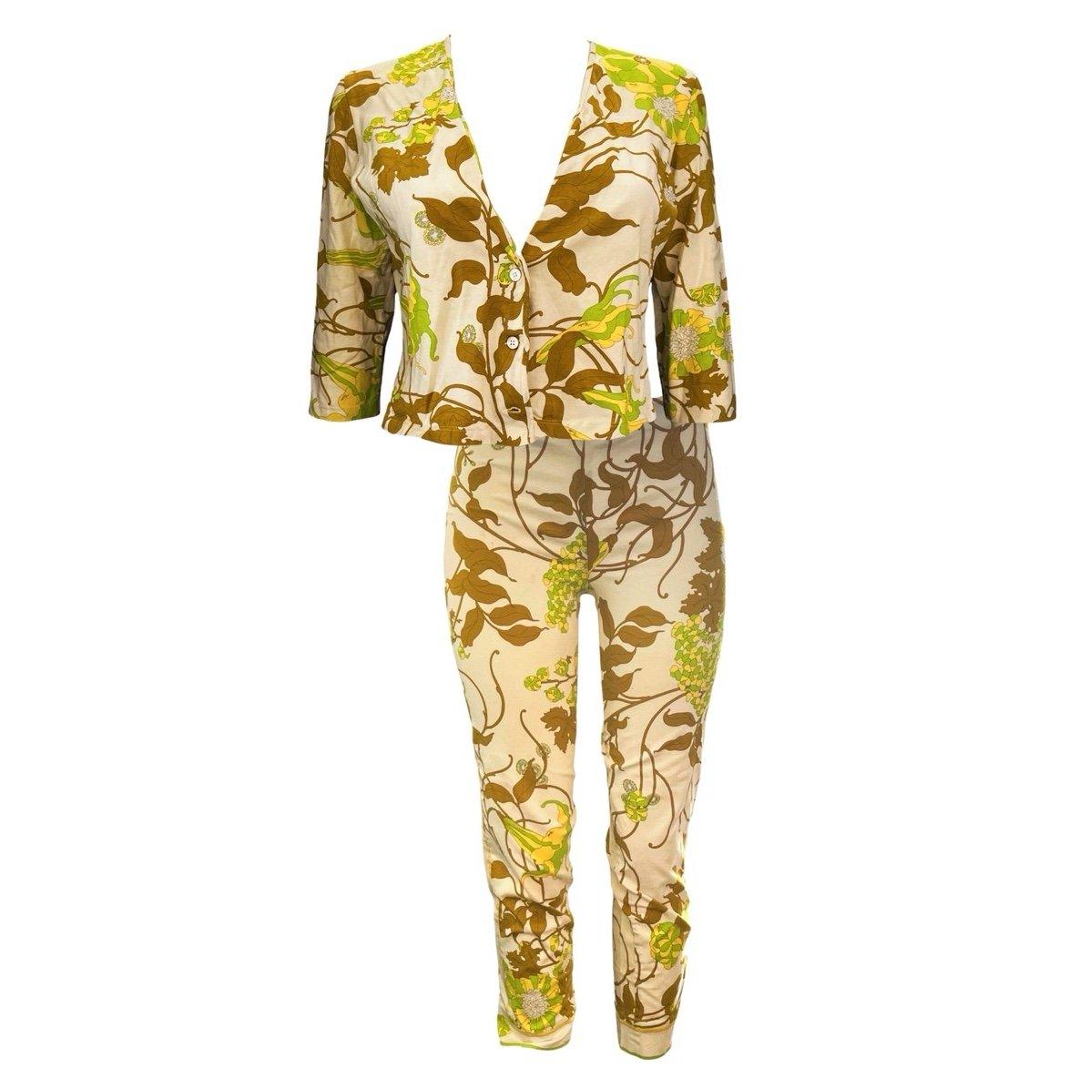 Pucci Mustard Print Pant Set