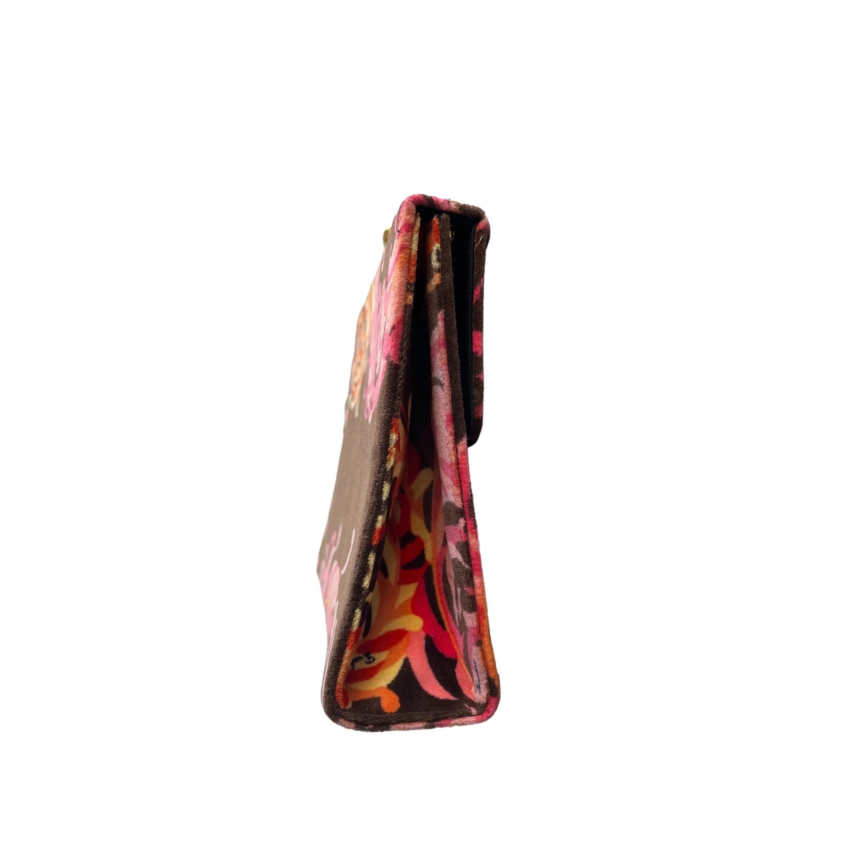 Pucci Pink Print Velvet Chain Bag - Image 3