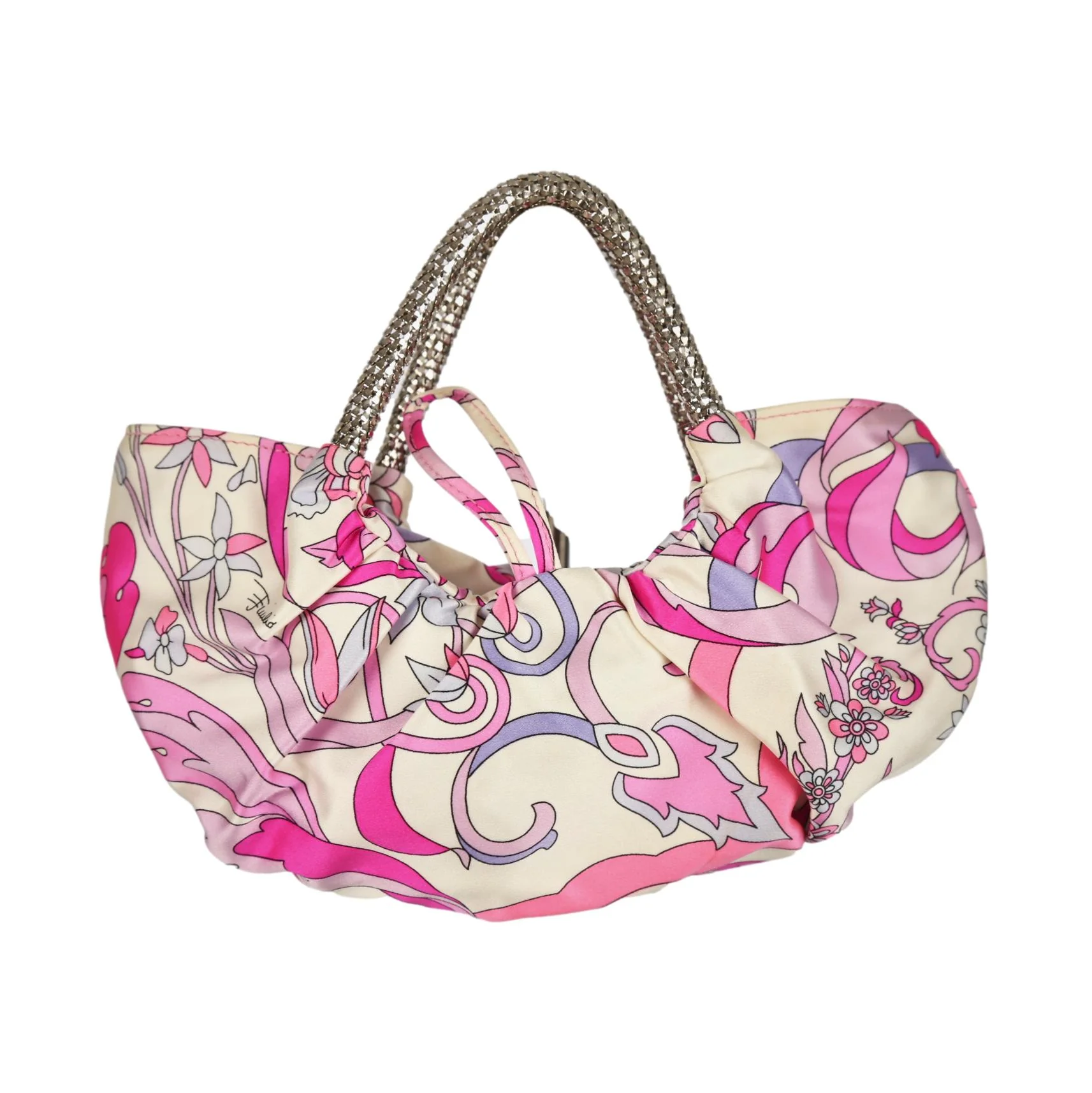 Pucci Pink Rhinestone Mini Bag - Image 2