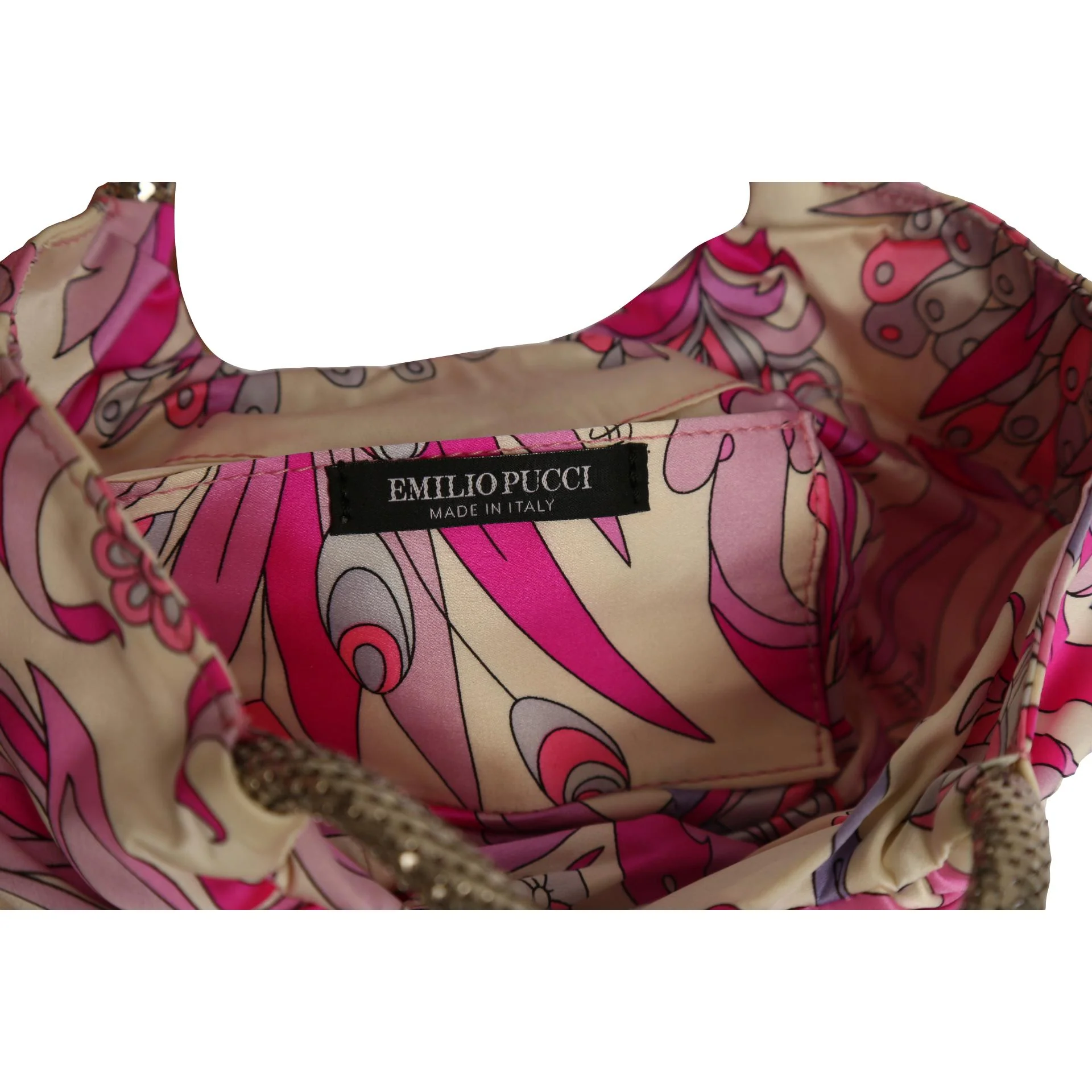 Pucci Pink Rhinestone Mini Bag - Image 4