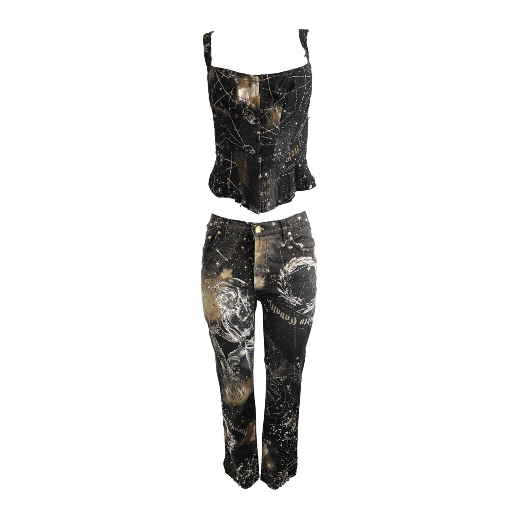 Roberto Cavalli Constellation Corset Set