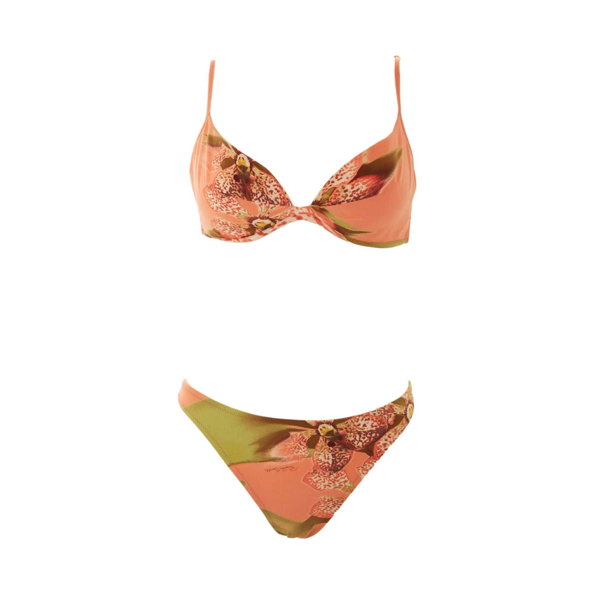 Roberto Cavalli Pink Floral Bikini