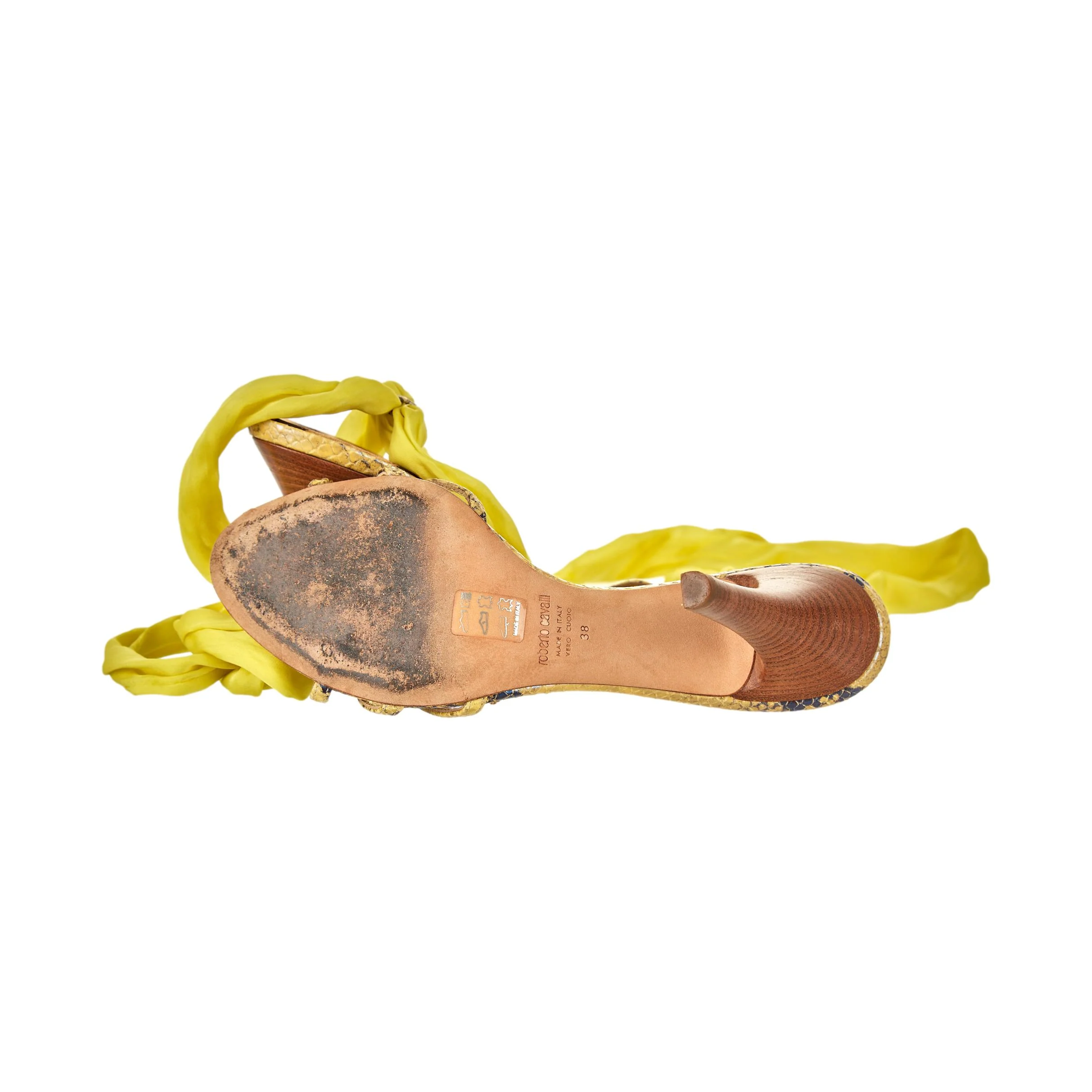 Roberto Cavalli Snake Wrap Heels - Image 3