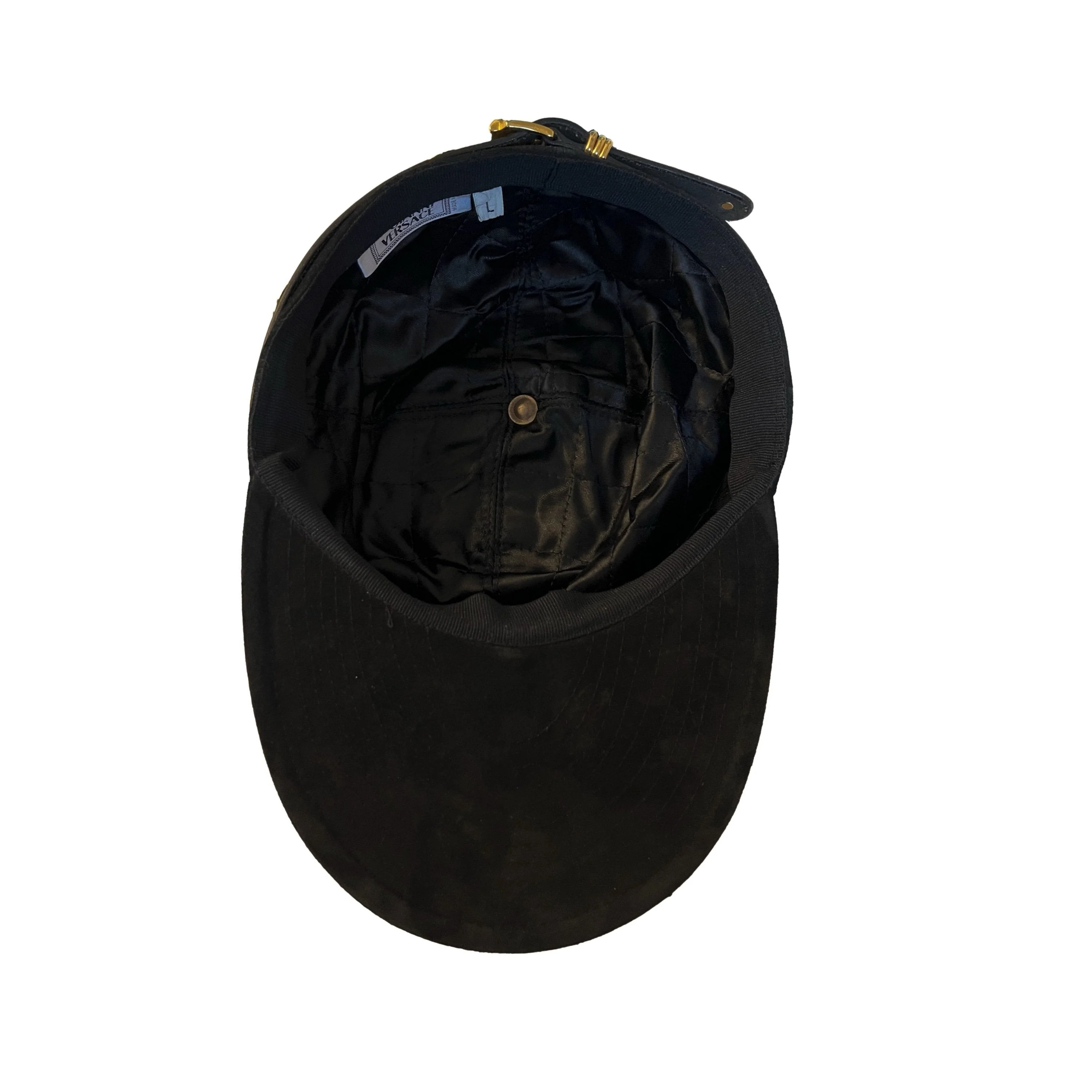 Versace Black Suede Hat - Image 3