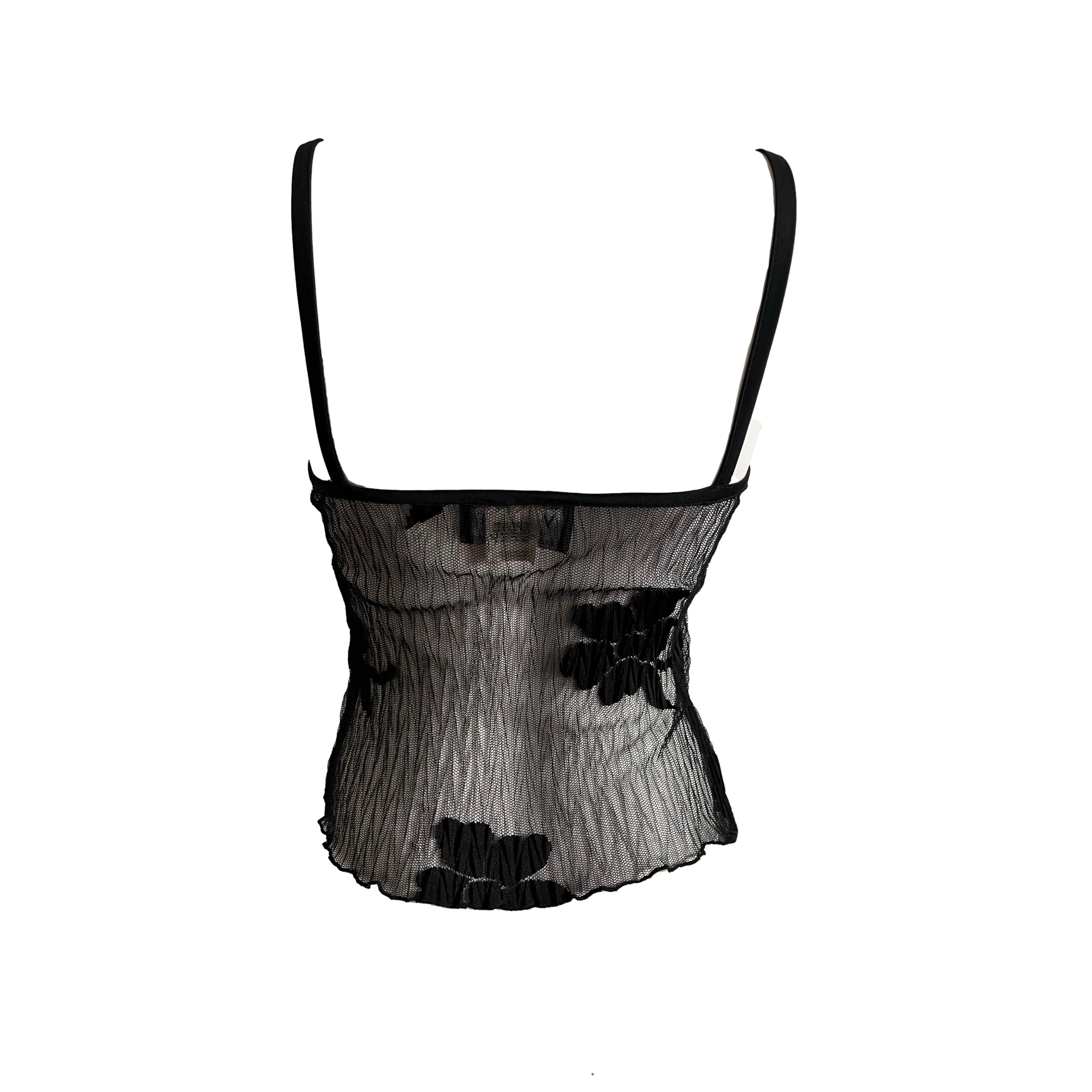 Versace Black Textured Tank Top - Image 2