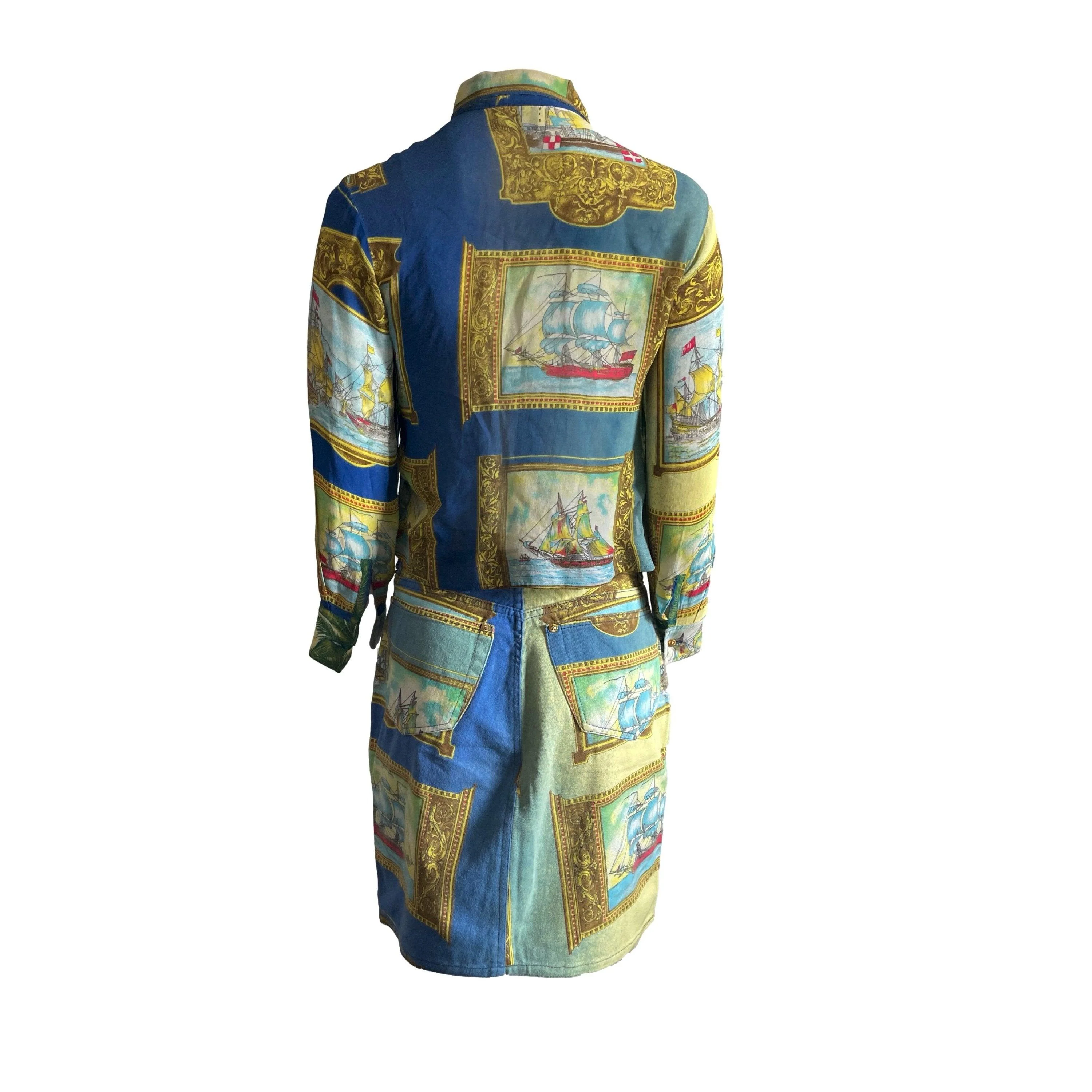 Versace Island Logo Skirt Set - Image 2