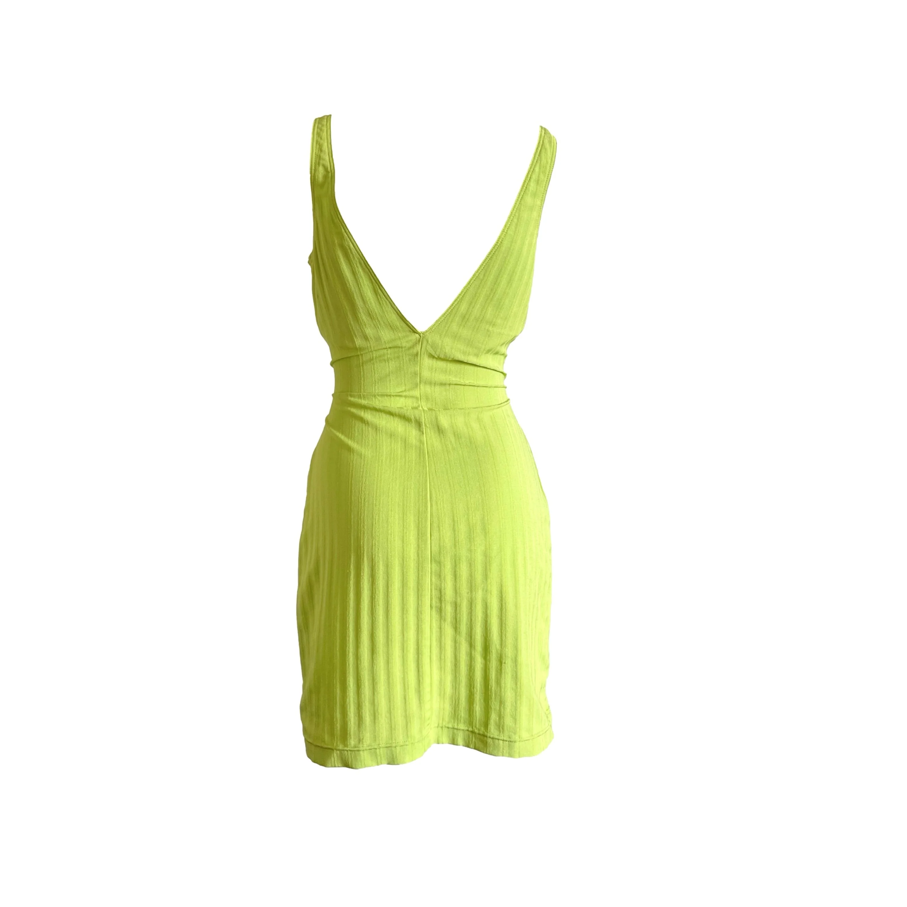 Versace Lime Green Dress - Image 2