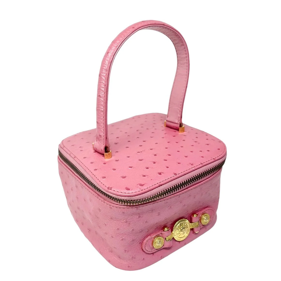 Versace Pink Logo Vanity Bag - Image 2