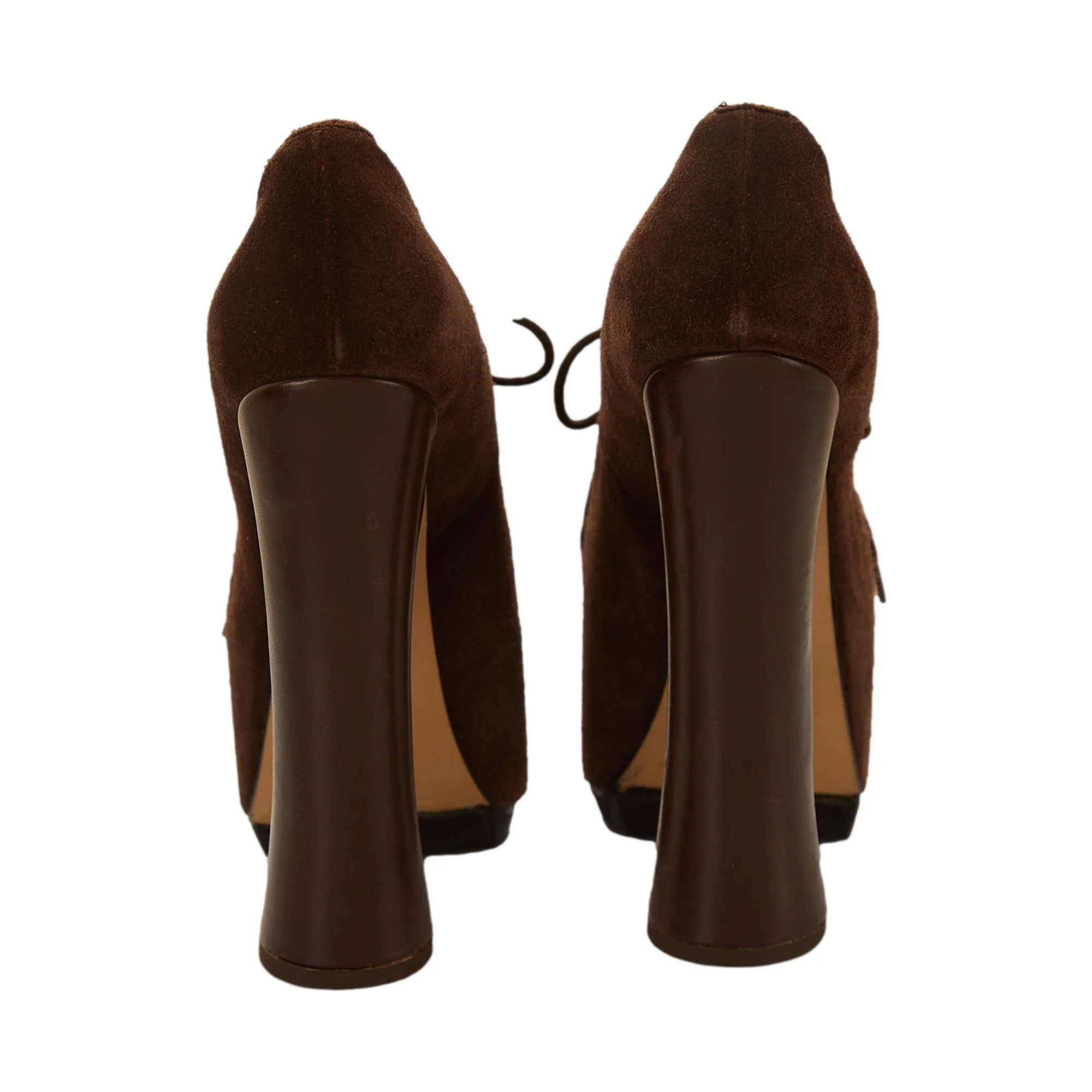 Vivienne Westwood Brown Suede Elevated Court Heels - Image 4