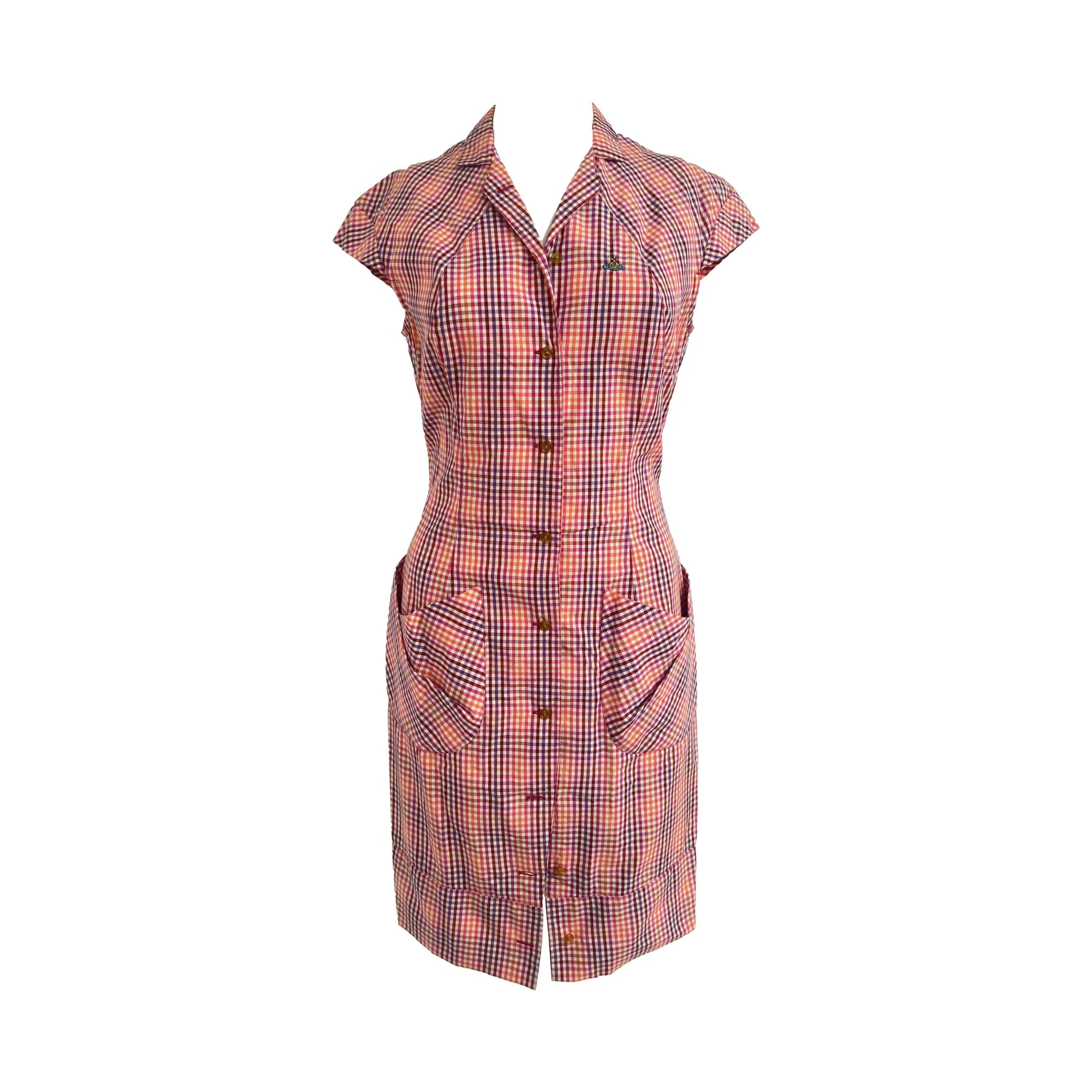 Vivienne Westwood Red Gingham Wiggle Dress