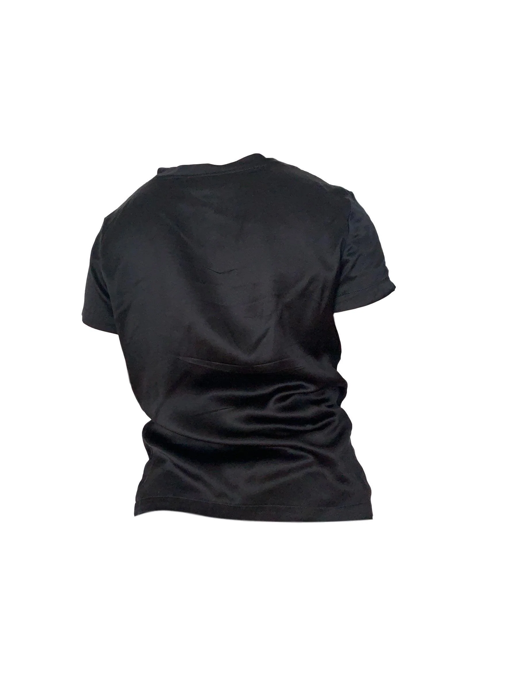 YSL Black Jeweled Silk T-Shirt - Image 2