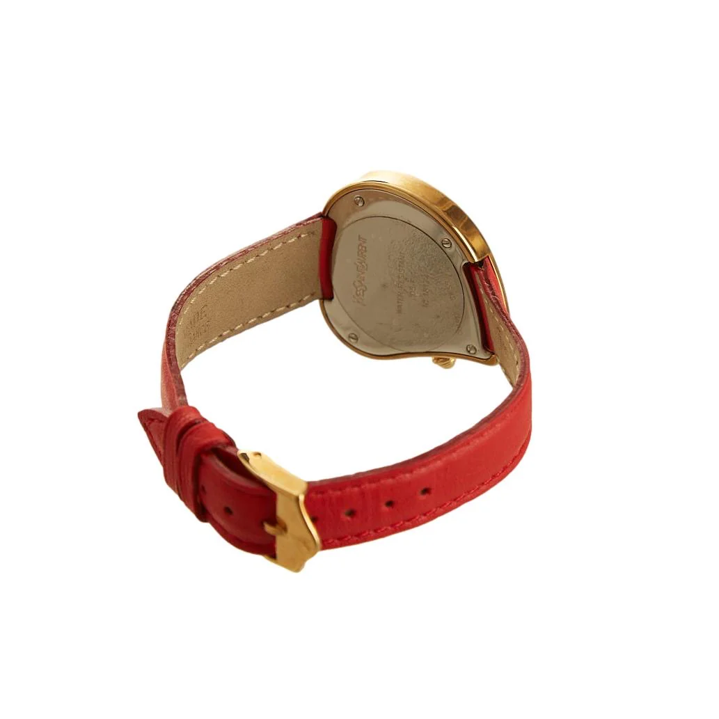 YSL Red + Gold Heart Watch - Image 2