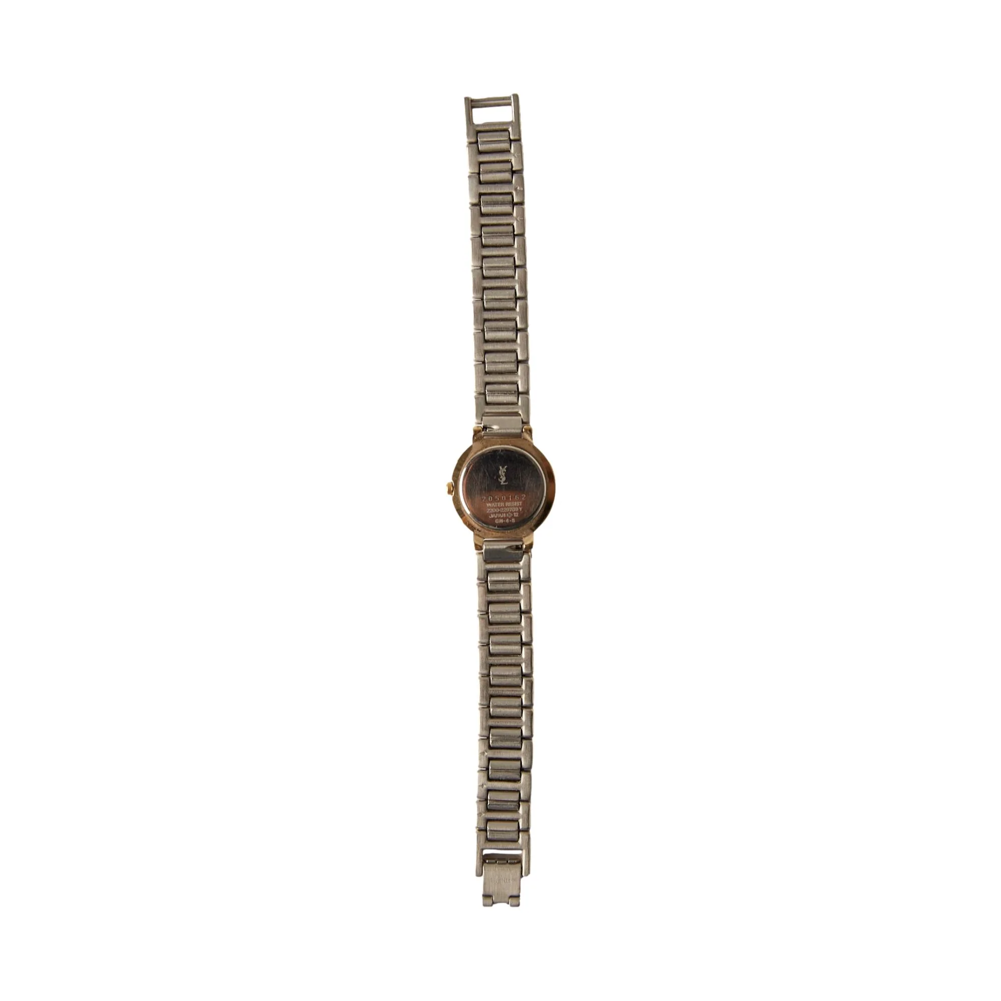 YSL Silver + Gold Blue Logo Watch 5 - Image 2