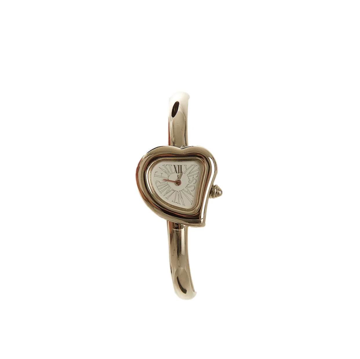 YSL Silver Heart Watch